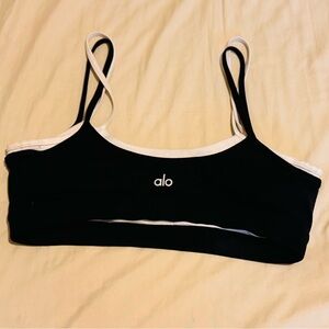 ALO Yoga Black and White Sports Bra
